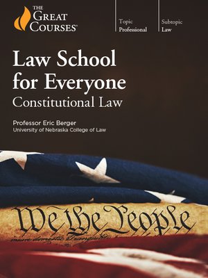 cover image of Law School for Everyone: Constitutional Law